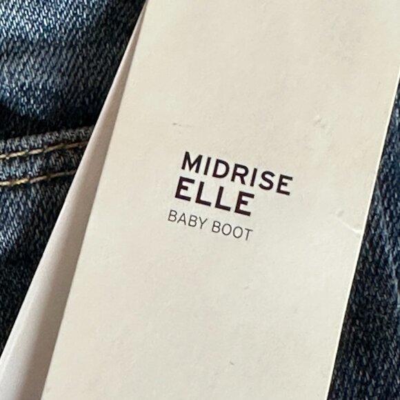 NWT Hudson Midrise Elle Baby Boot Jeans Womens Size 27 Made in USA - Picture 3 of 12